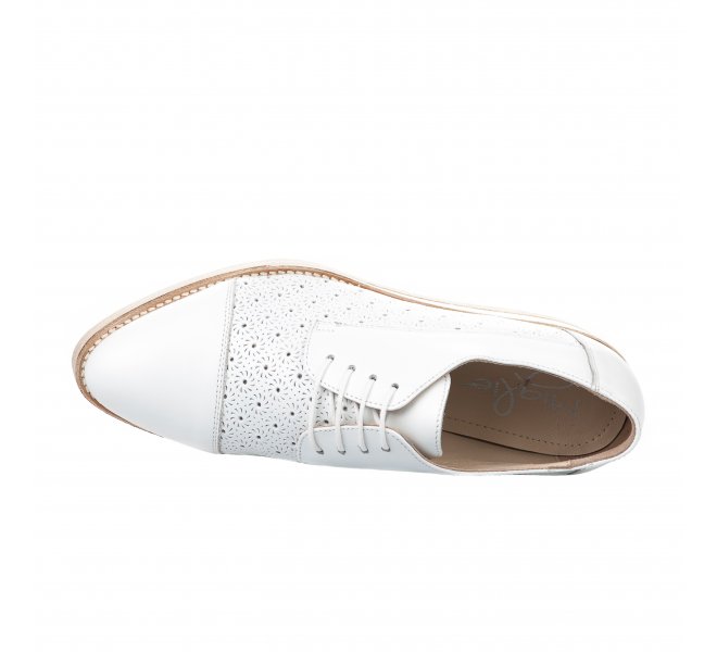 Chaussures à lacets fille - MIGLIO - Blanc