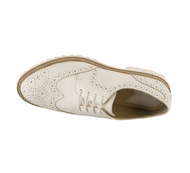 Chaussures à lacets fille - KICKERS - Blanc