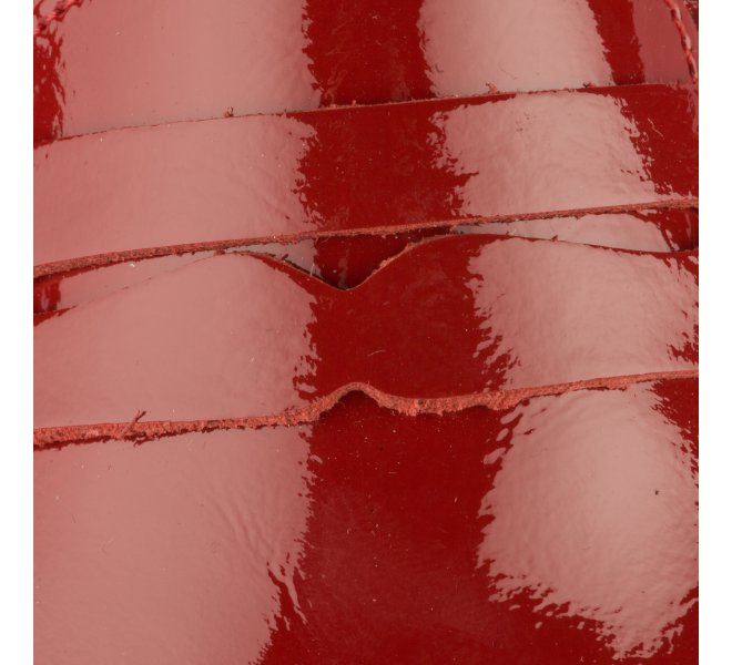 Mocassins fille - FANTASY - Rouge vernis