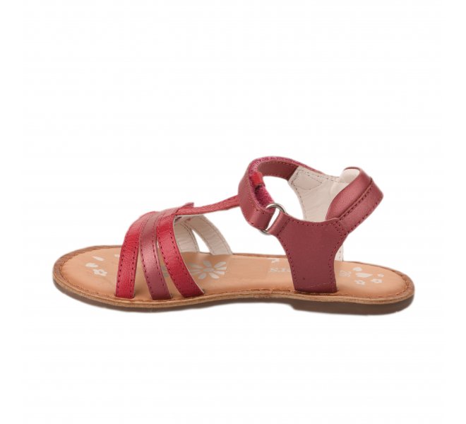 Nu-pieds fille - KICKERS - Rose fonce