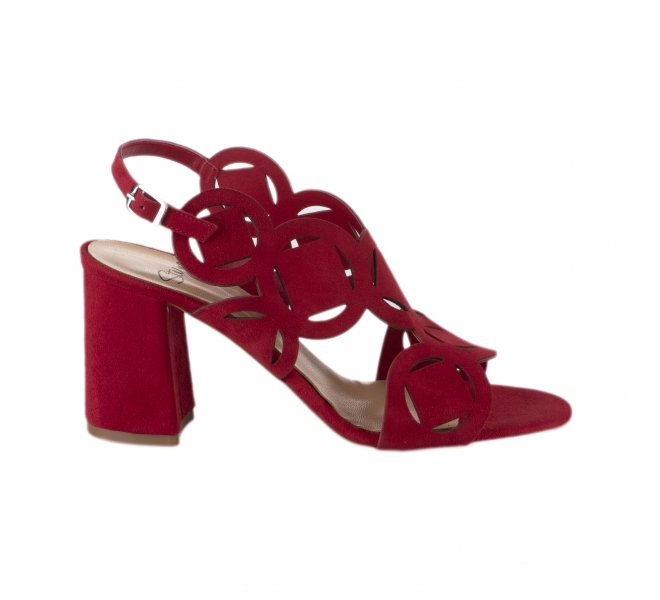 Nu pieds fille - STYME - Rouge