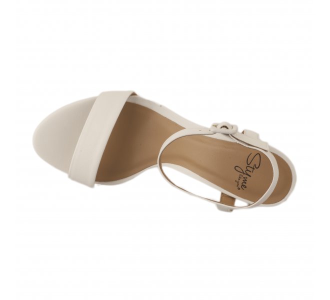 Nu pieds fille - STYME - Blanc