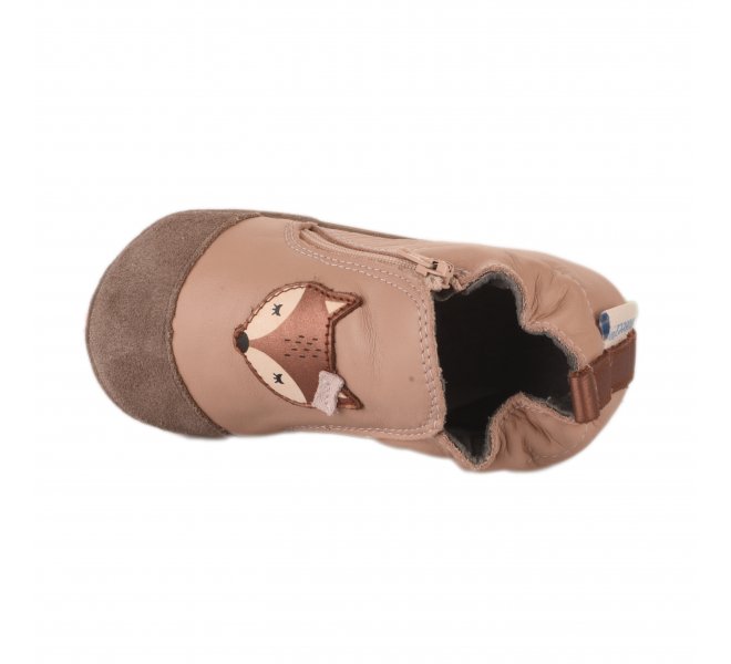 Chaussons fille - ROBEEZ - Rose fonce
