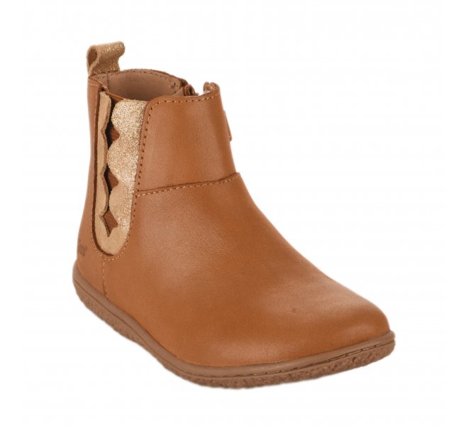 Boots fille - KICKERS - Naturel