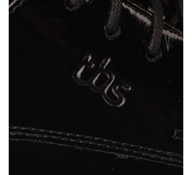 Chaussures à lacets fille - TBS - Noir verni