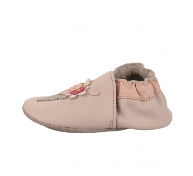 Chaussons fille - ROBEEZ - Beige rose