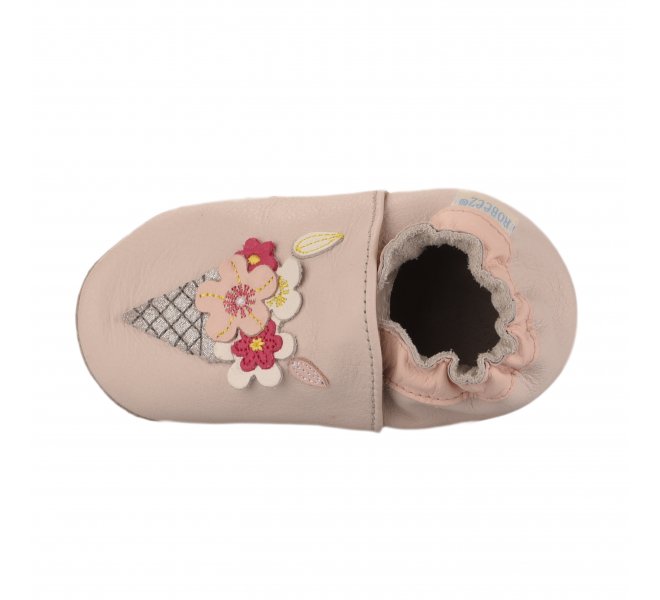 Chaussons fille - ROBEEZ - Beige rose