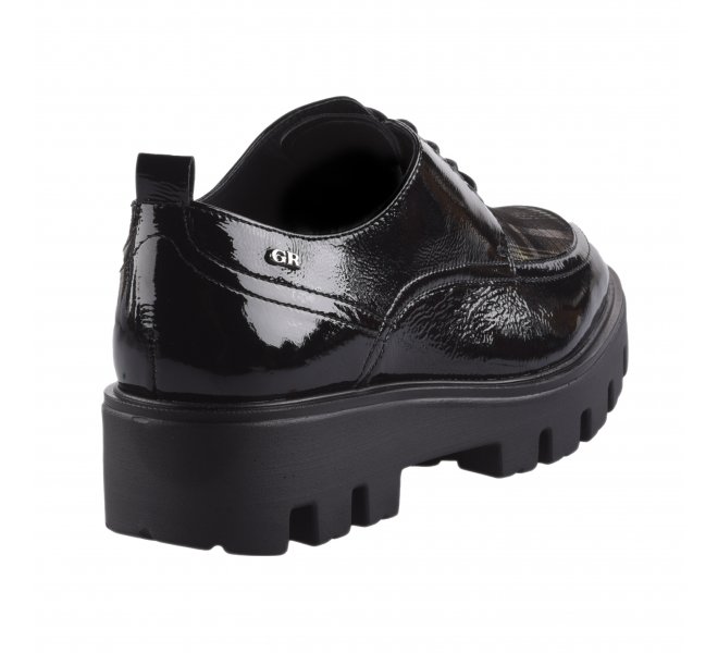 Chaussures à lacets fille - GEO REINO - Noir verni