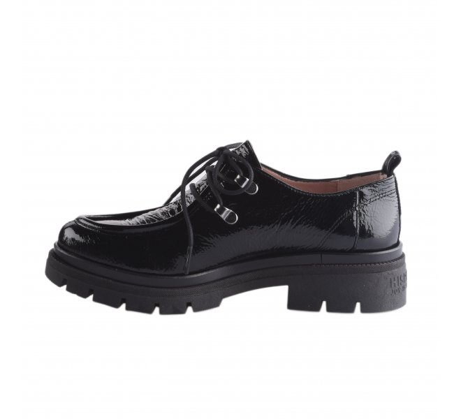 Chaussures à lacets fille - HISPANITAS - Noir verni