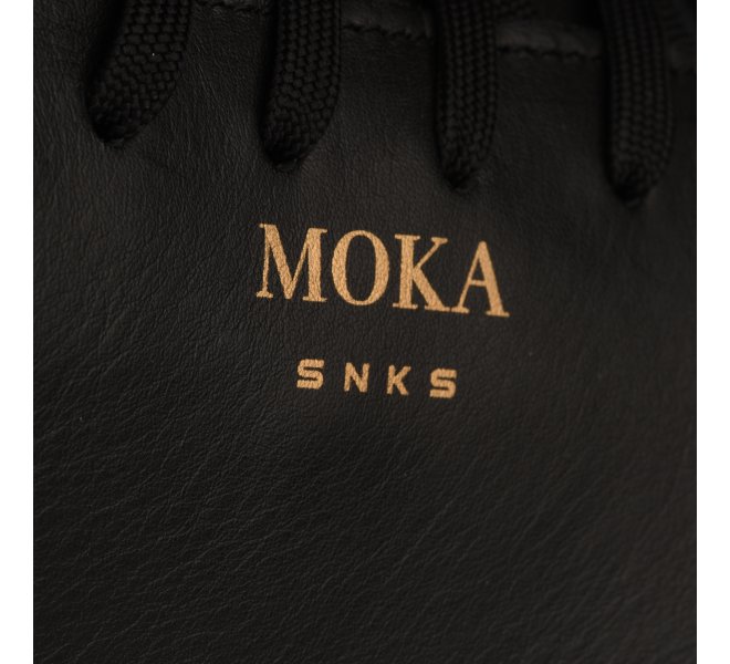 Baskets garçon - MOKA - Noir