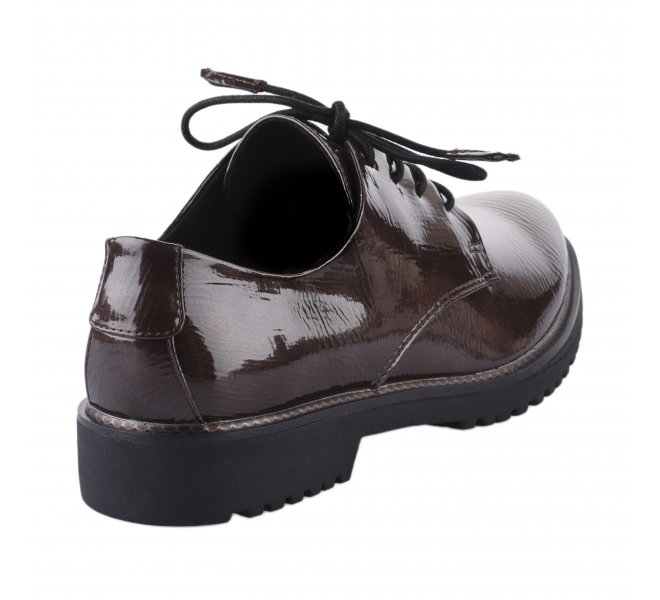 Chaussures à lacets fille - MARCO TOZZI - Marron verni