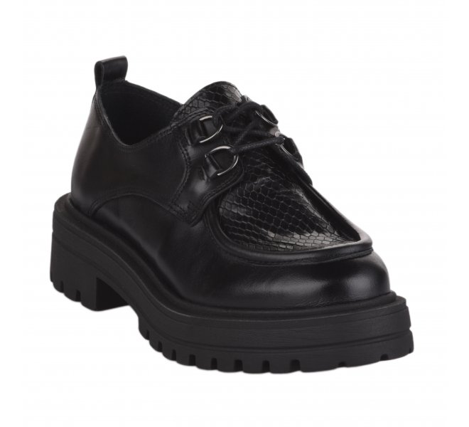 Chaussures à lacets fille - MIGLIO - Noir