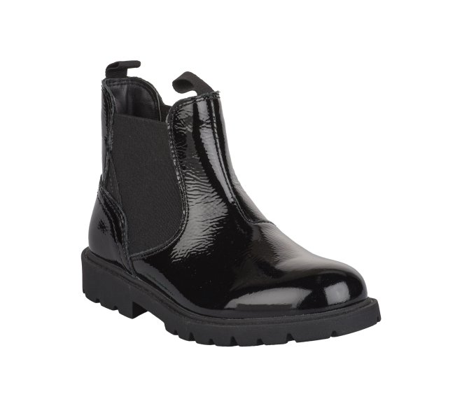 Boots fille - GEOX - Noir verni