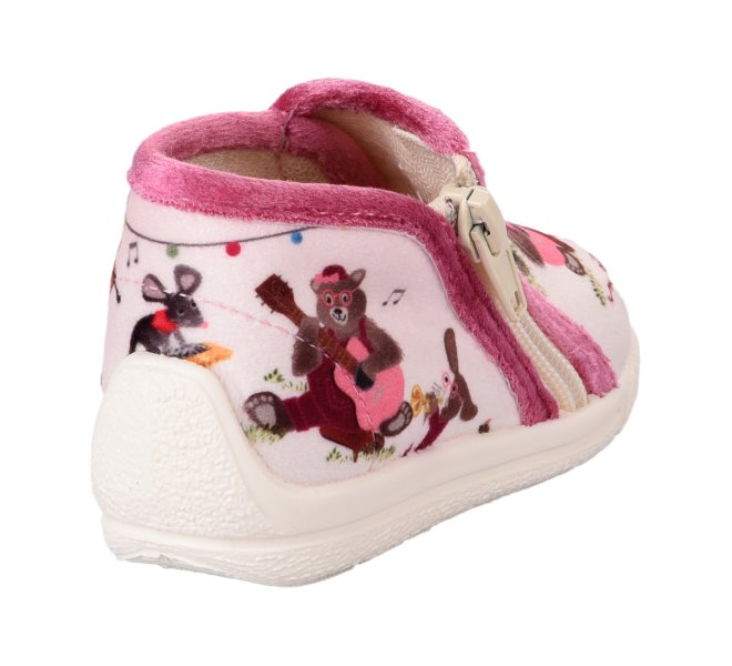 Chaussons fille - BELLAMY - Rose