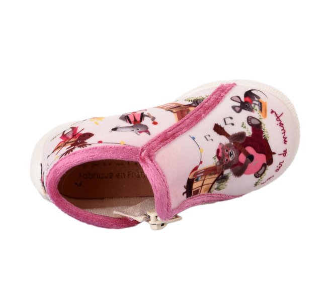 Chaussons fille - BELLAMY - Rose