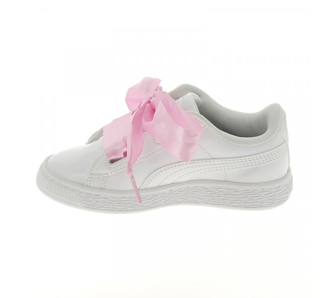 مزاج الحرف Chaussures Puma blanc fille - BASKET Vernis BLANC - CM0259 مزاج الحرف