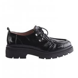Chaussures à lacets fille - HISPANITAS - Noir verni